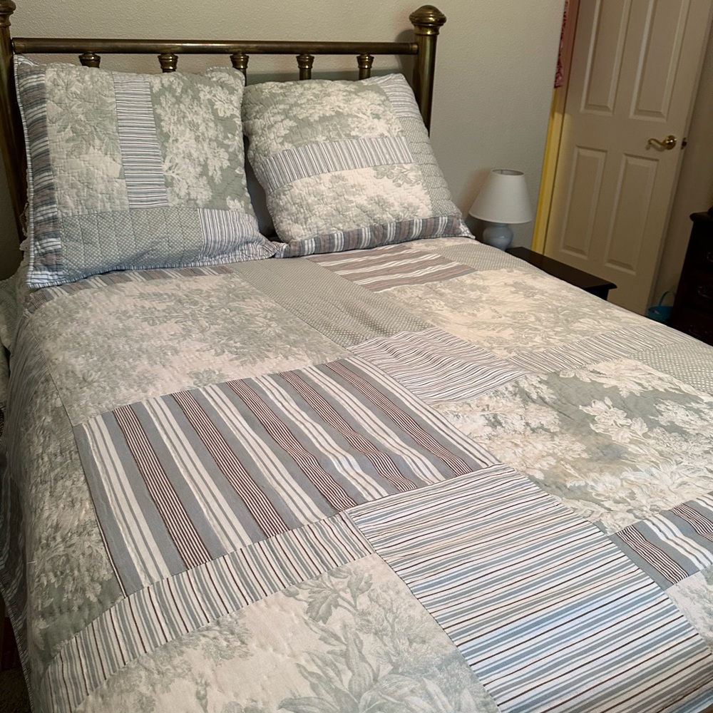 Pottery Barn Quilt and Euro Shams